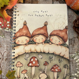 A5 Spiral Bound Notebook - Cosy Days Are Happy Days