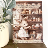 A4 Wooden Picture Board - Woodland Bakery