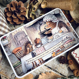 Cute Rectangular Tin -Happy Memories Are Made In A Warm Kitchen - Foxwood Tales