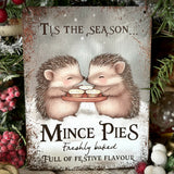 Aluminium Sign - Mince Pies