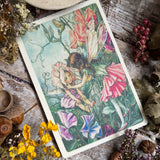 Flower Fairies Wooden Postcard - Sweet Pea Fairy