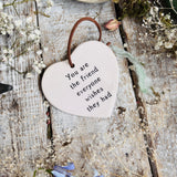 Sweet Little Ceramic Heart - You Are The Friend