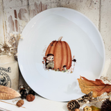 Cute 8” Ceramic Plate - Little Hedgehog - Autumn 25