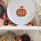 Cute 8” Ceramic Plate - Little Mouse - Autumn 25