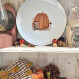 Cute 8” Ceramic Plate - Little Hedgehog - Autumn 25