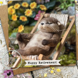 Otter Greetings Card 10 - Retirement