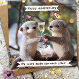 Otter Greetings Card 11 - Anniversary