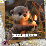 Otter Greetings Card 13 - Thinking Of You