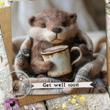 Otter Greetings Card 14 - Get Well Soon