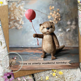 Otter Greetings Card (Male Relations)- Wonderful Birthday