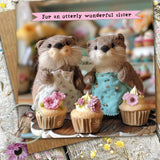 Otter Greetings Card 20 - Sister