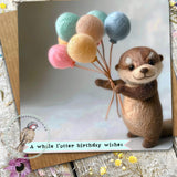 Otter Greetings Card 09 - Birthday Wishes