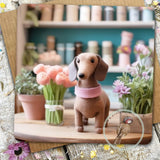 Sugar Paws - Blank Greeting Card - Dachshund - #14