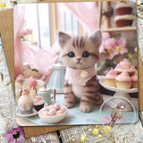 Sugar Paws - Blank Greeting Card - Tabby Cat - #37