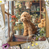 Sugar Paws - Blank Greeting Card - Golden Doodle - #9