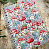 A5 Spiral Bound Notebook - Toadstools