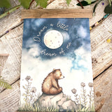 Sweet Hanging Print - Dream A Little Dream, Bear