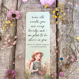 Book Quotes - Sweet Little Bookmark - Anne Of Green Gables, Dear World