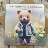Beary Stories Greetings Card #9 Dad, Brilliant You