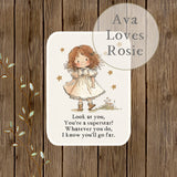 Sweet Little Keepsakes - A7 Size Prints/Cards - Girl Superstar