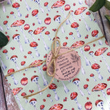 Three Sheets Of Printed Gift Wrap - Forest Walk