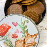 Little Deer Aluminium Tin - For Biscuits, Toiletries, Storage…