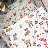 Three Sheets Of Printed Gift Wrap - Forest Walk