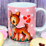 Super Cute Valentine Deer Ceramic Mug